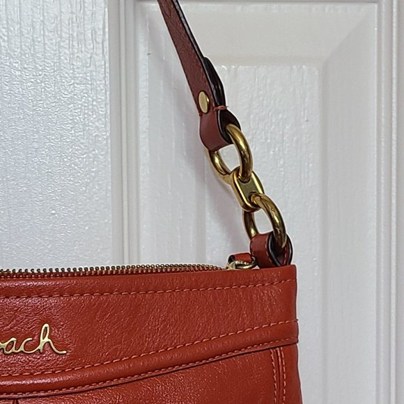 Orange Coach Ashley Leather "Hippie" Bag - Picture 6 of 6